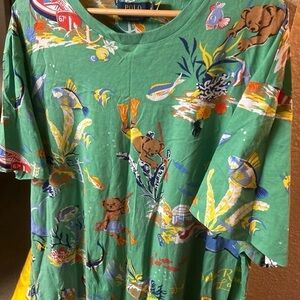 Mens Classic Fit Polo Bear Ocean Diving T-shirt by Polo Ralph Lauren